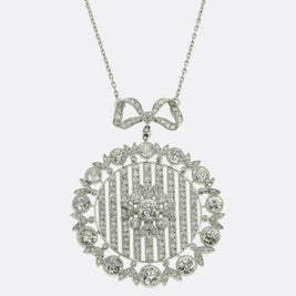 Art Deco 6.00 Carat Diamond Necklace