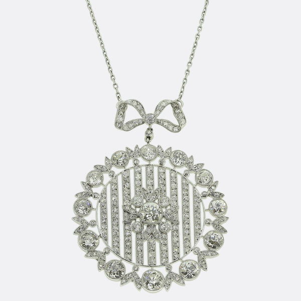 Art Deco 6.00 Carat Diamond Necklace