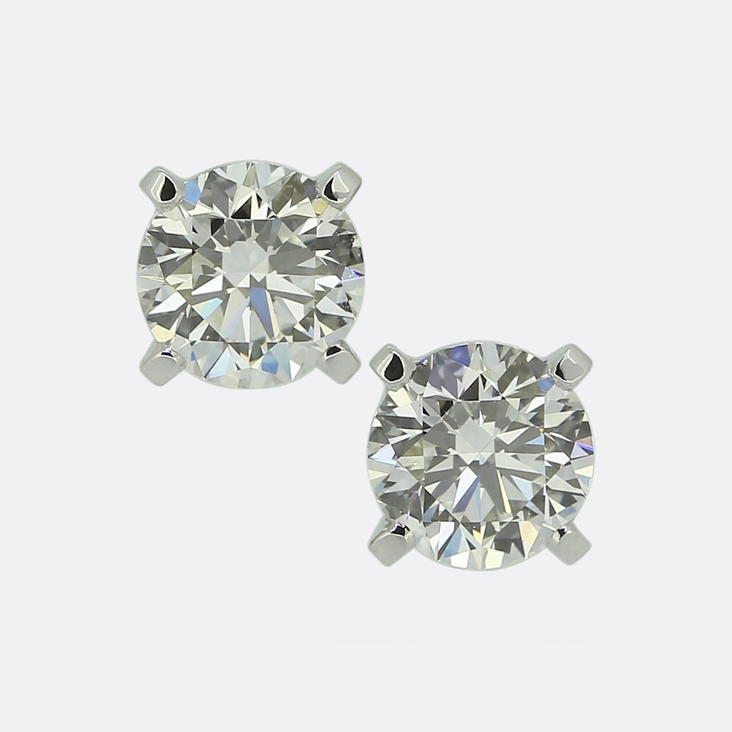 Cartier 0.76 Carat Diamond Stud Earrings