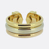 Cartier Double C Tri-Colour Ring Size N (54)