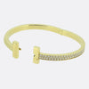 Tiffany & Co. Tiffany T T1 Wide Diamond Hinged Bangle