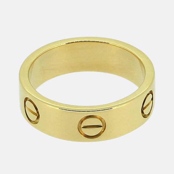 Cartier Classic Model LOVE Ring Size K 1/2 (51)