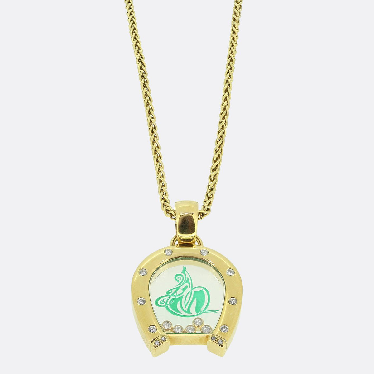 Chopard Diamond Horseshoe Pendant Necklace