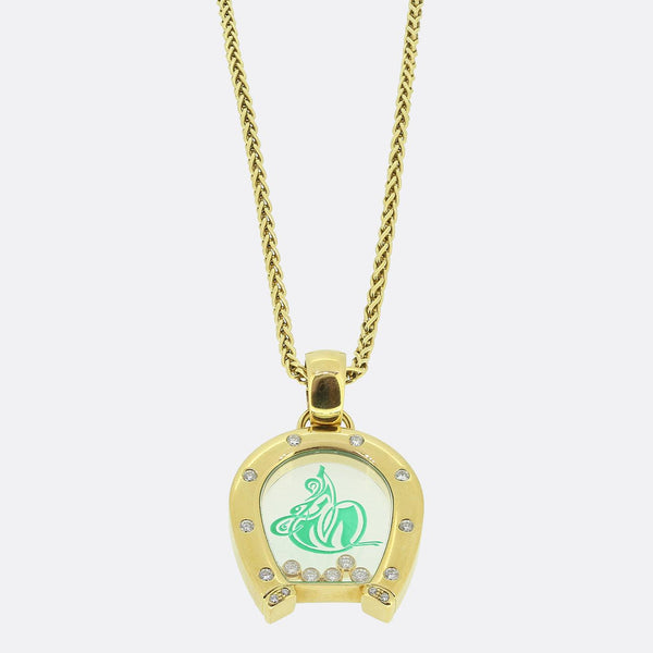Chopard Diamond Horseshoe Pendant Necklace