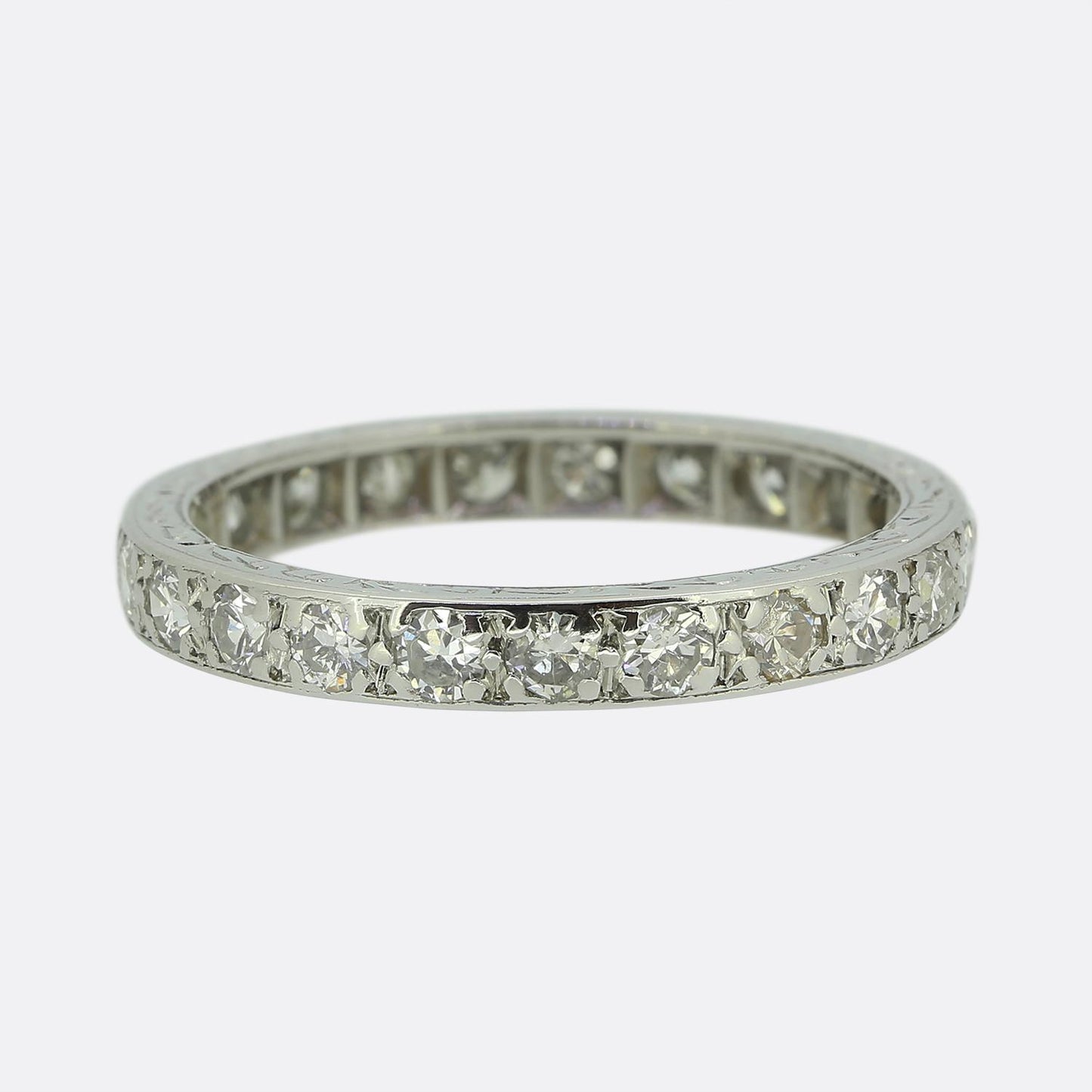 Edwardian 0.80 Carat Diamond Full-Eternity Ring Size O (55)