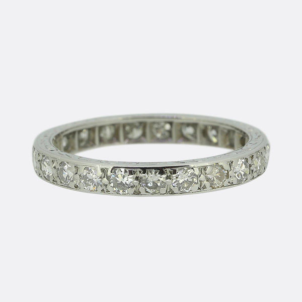 Edwardian 0.80 Carat Diamond Full-Eternity Ring Size O (55)