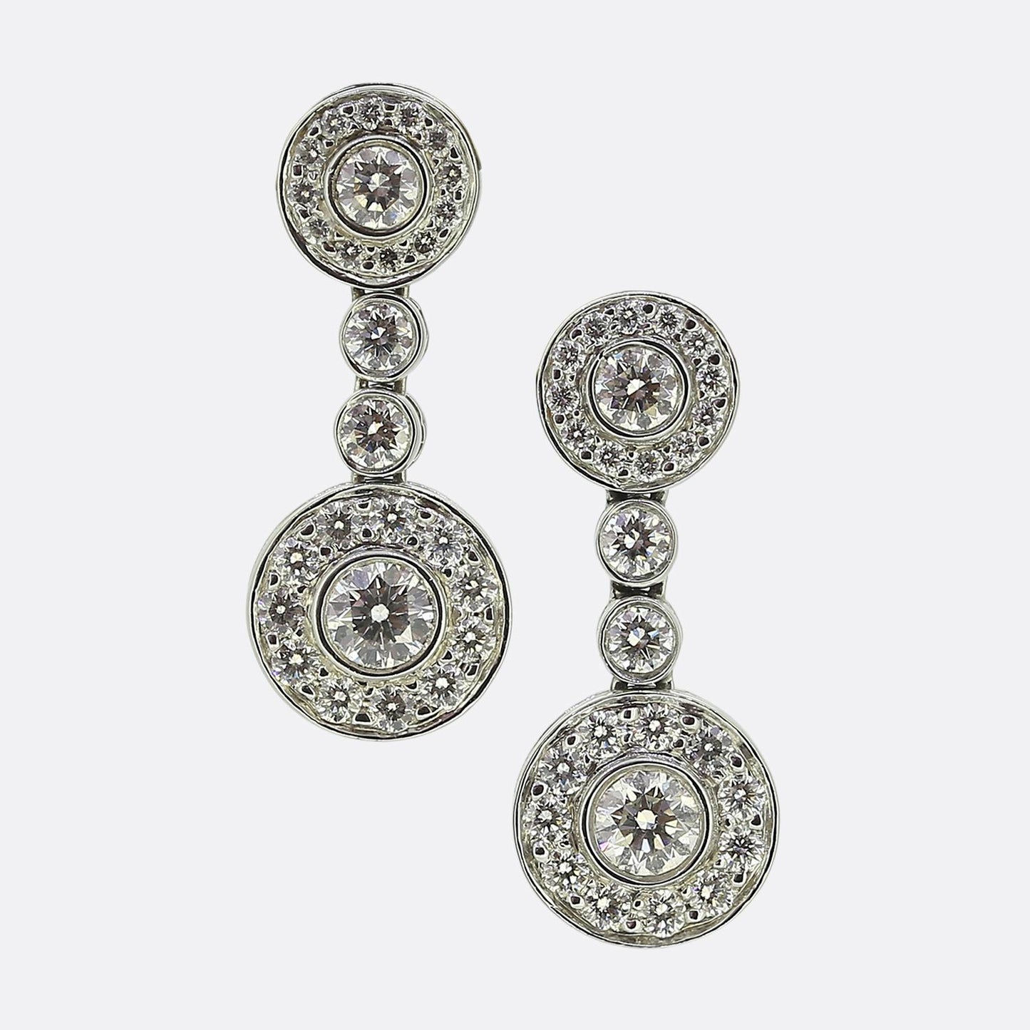 Tiffany & Co. Diamond Circlet Drop Earrings