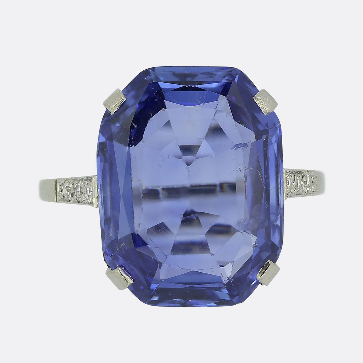 10.53 Carat Ceylon Sapphire and Diamond Cocktail Ring