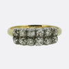 Antique Old Cut Diamond Two-Row Ring