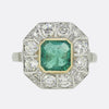 Vintage Emerald and Diamond Ring