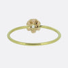 Vintage 0.12 Carat Diamond Stackable Flower Ring