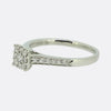 0.32 Carat Diamond Square Faced Ring