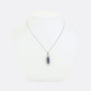 Art Deco Sapphire and Diamond Pendant Necklace