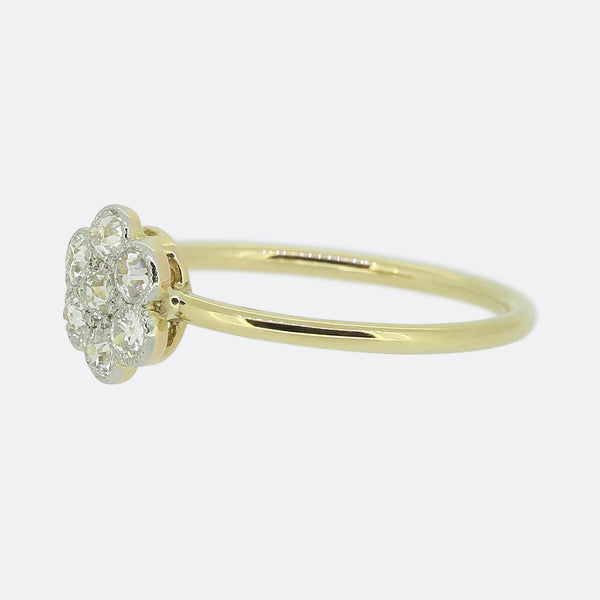 Antique Diamond Cluster Ring