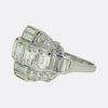 Mid-Century Diamond Cluster Ring