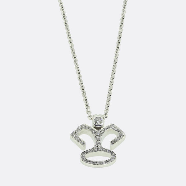 Garrard Diamond Cluster Necklace