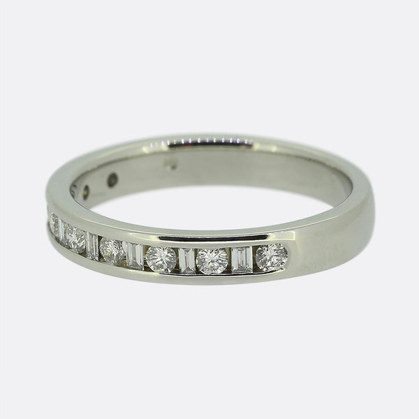 0.34 Carat Diamond Half-Eternity Band Ring