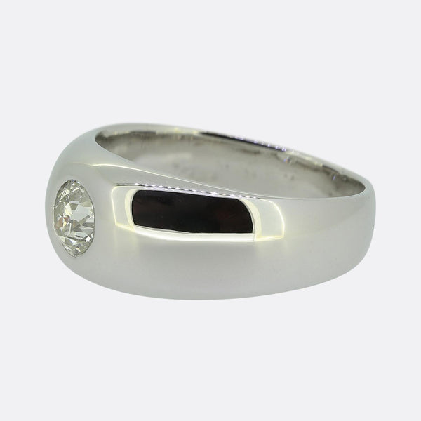 Antique 0.50 Carat Diamond Gypsy Ring