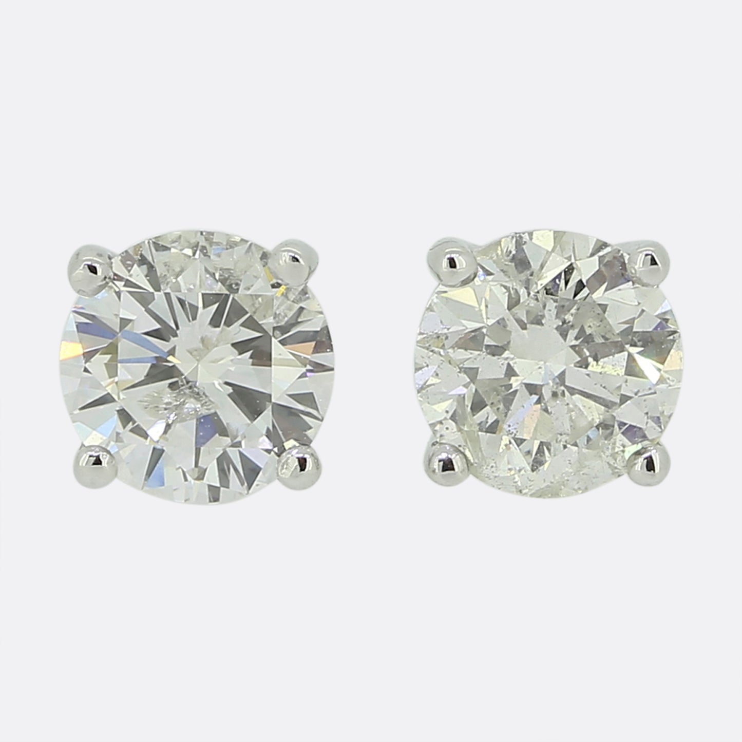 1.02 Carat Diamond Stud Earrings