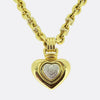 Vintage Diamond Heart-Shaped Pendant Necklace