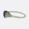Art Deco 1.60 Carat Sapphire and Diamond Ring