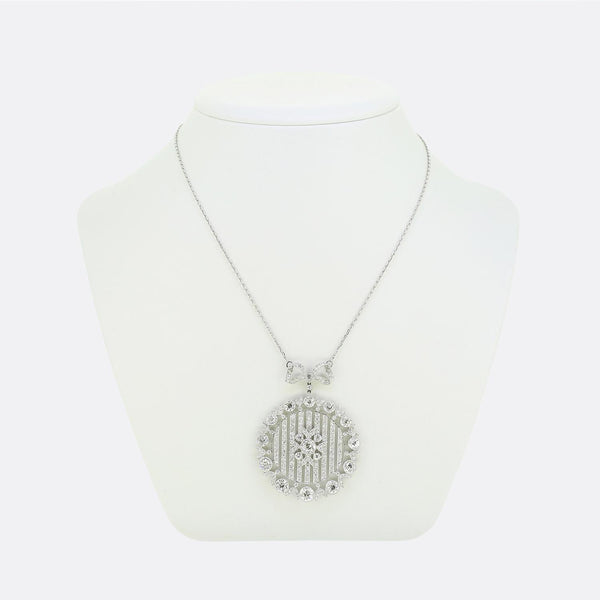 Art Deco 6.00 Carat Diamond Necklace