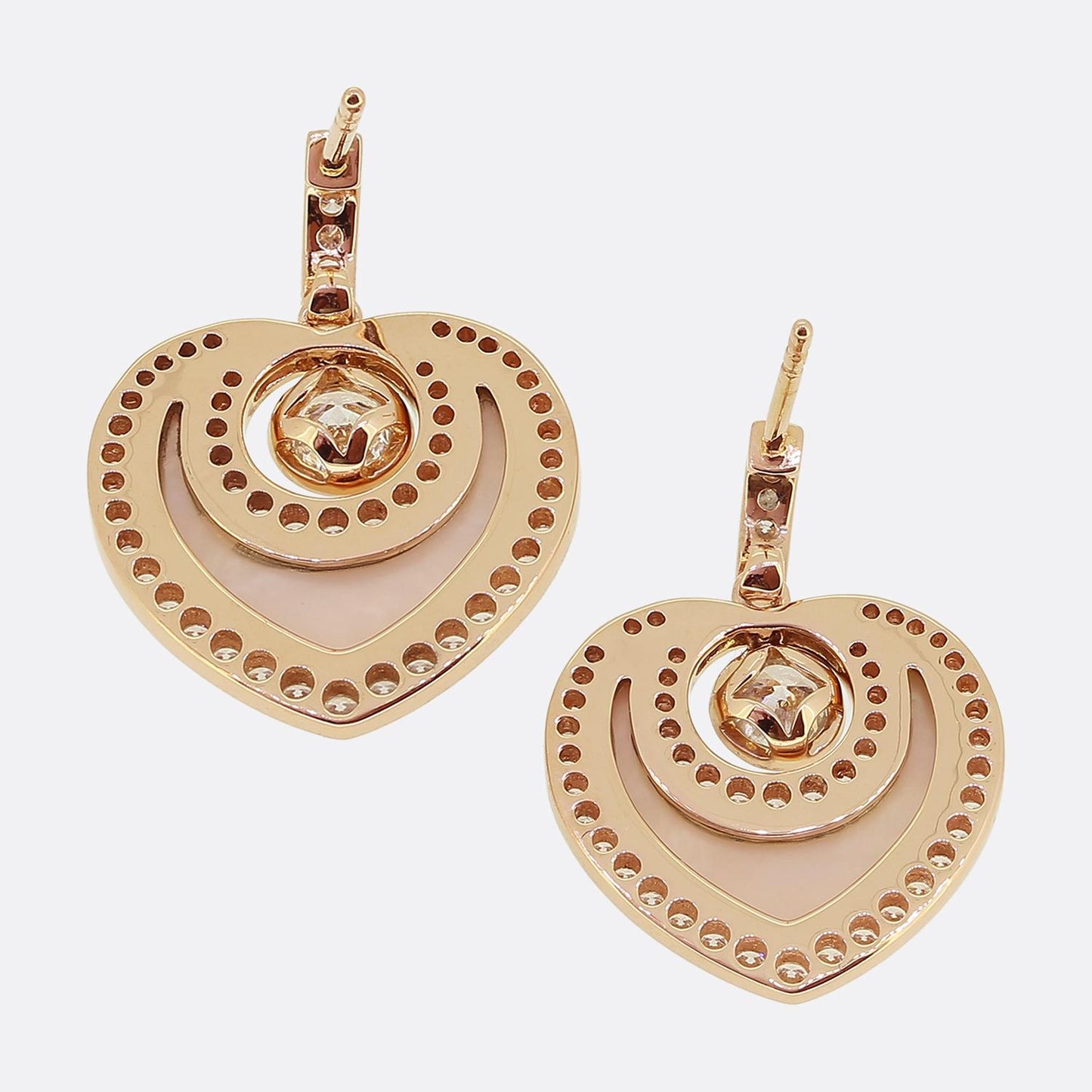 Boodles Sophie Mother of Pearl and Diamond Drop Earrings