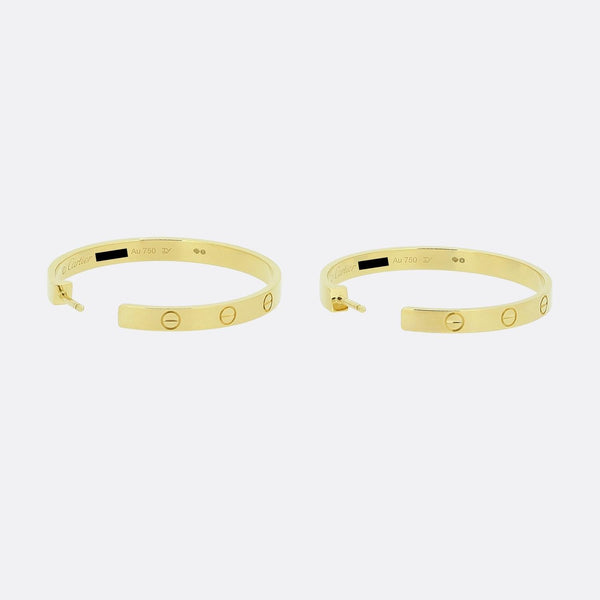 Cartier Large Model LOVE Earrings