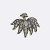 Victorian Old Cut Diamond Leaf Pendant