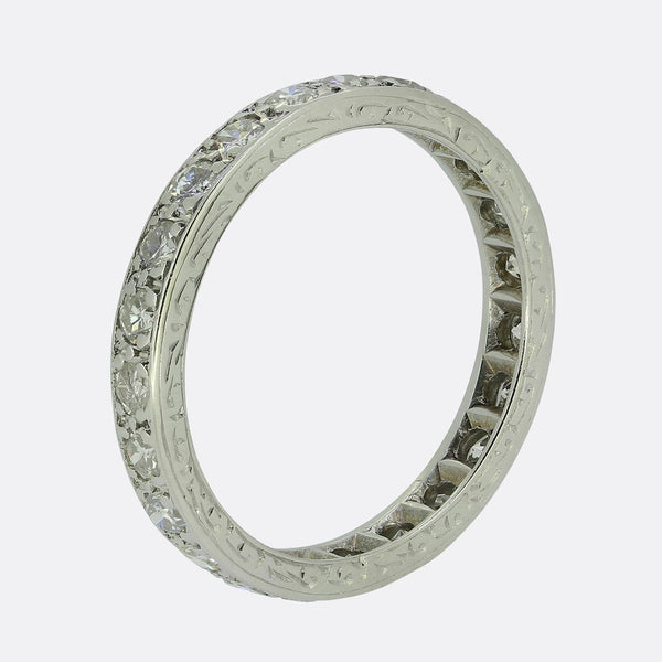 Edwardian 0.80 Carat Diamond Full-Eternity Ring Size O (55)