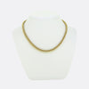 Victorian Etruscan Revival Gold Mesh Chain
