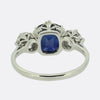 Art Deco Sapphire and Diamond Three-Stone Ring