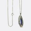 Art Deco Sapphire and Diamond Pendant Necklace