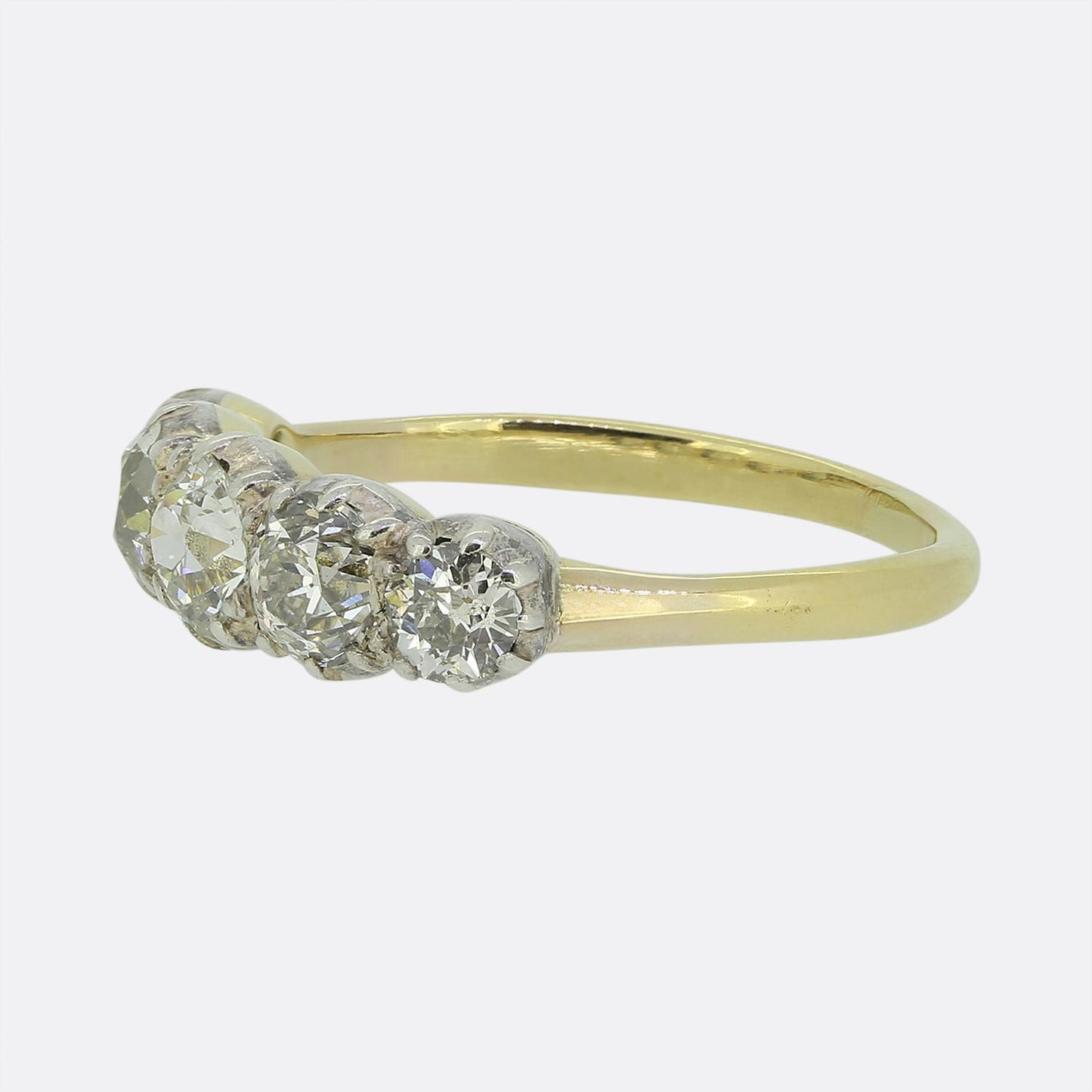 Victorian Old Cut Diamond Five-Stone Ring