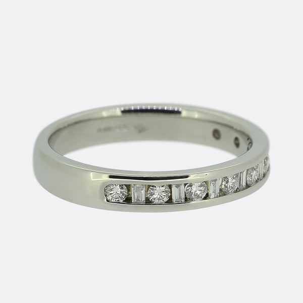 0.34 Carat Diamond Half-Eternity Band Ring
