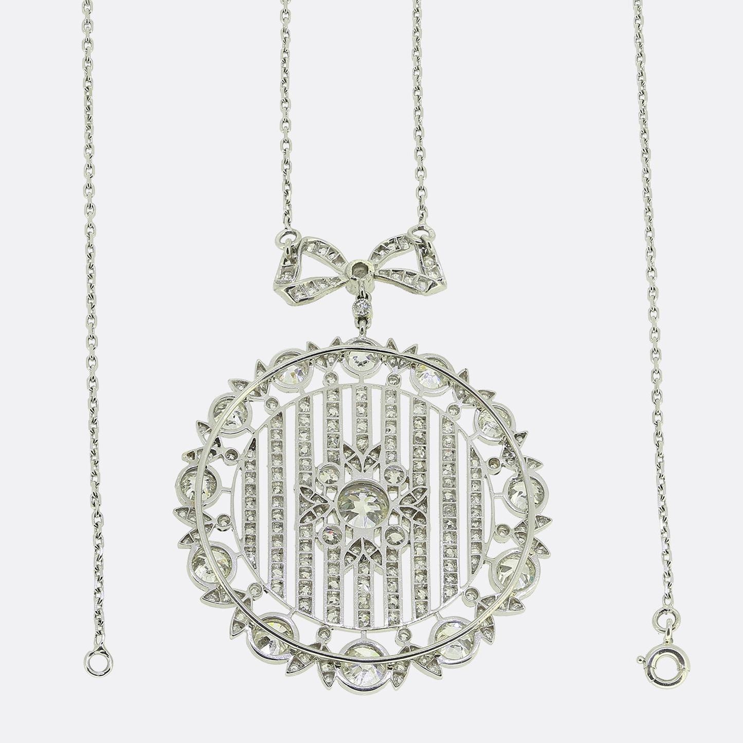 Art Deco 6.00 Carat Diamond Necklace