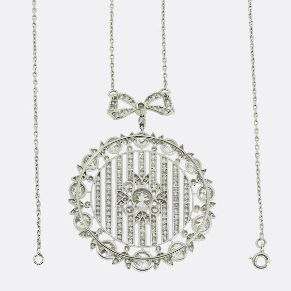 Art Deco 6.00 Carat Diamond Necklace