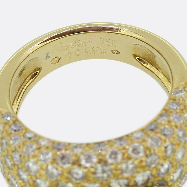 Cartier 2.20 Carat Pave Diamond Ring
