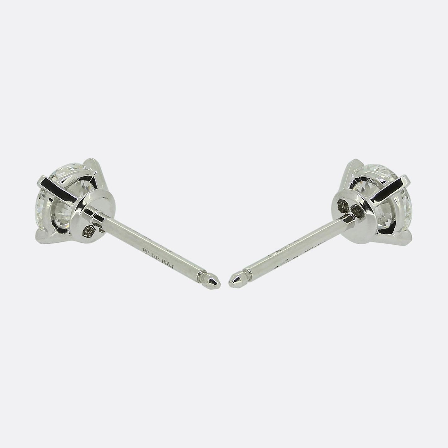 Cartier 0.76 Carat Diamond Stud Earrings