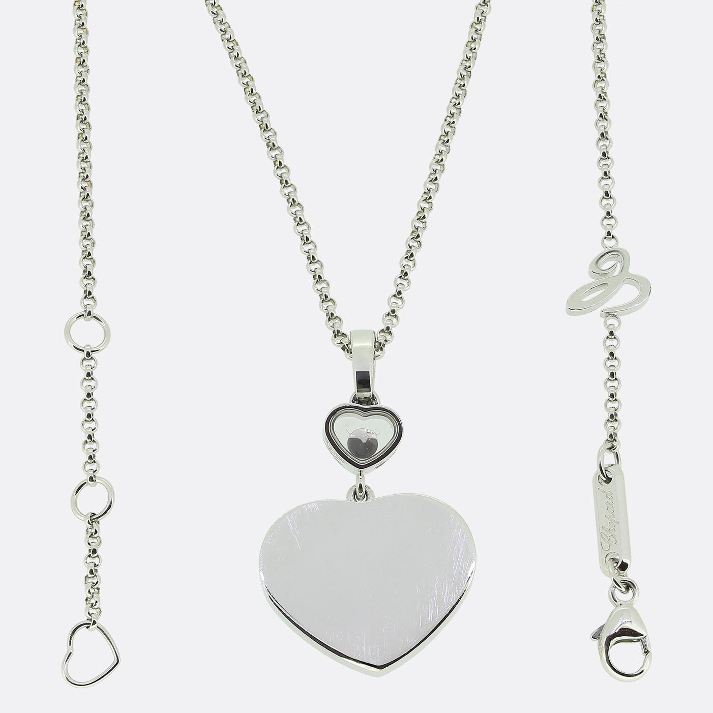Chopard Happy Hearts Diamond Pendant Necklace