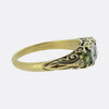 Victorian 0.50 Carat Diamond and Demantoid Garnet Three-Stone Ring