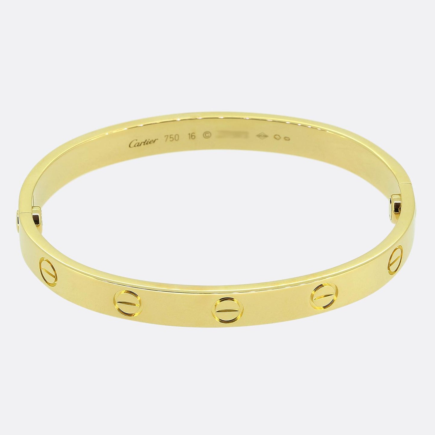Cartier Classic Model LOVE Bangle Size 16