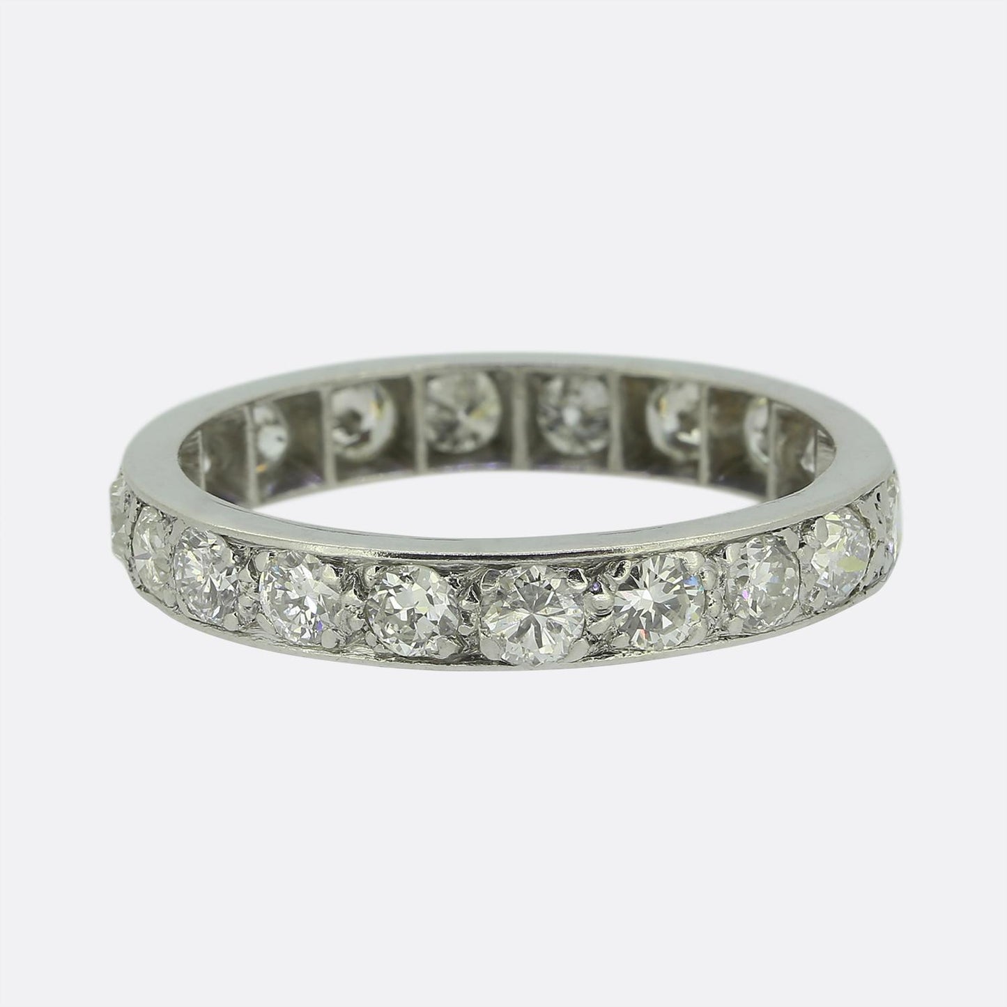 Edwardian 2.40 Carat Diamond Full-Eternity Ring Size R (59)