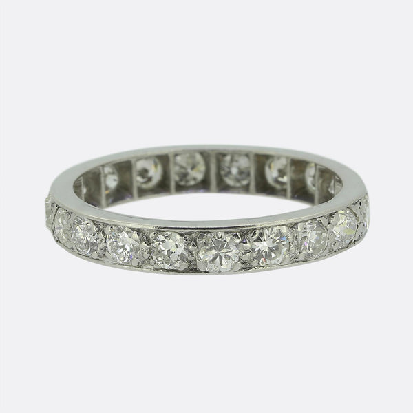Edwardian 2.40 Carat Diamond Full-Eternity Ring Size R (59)