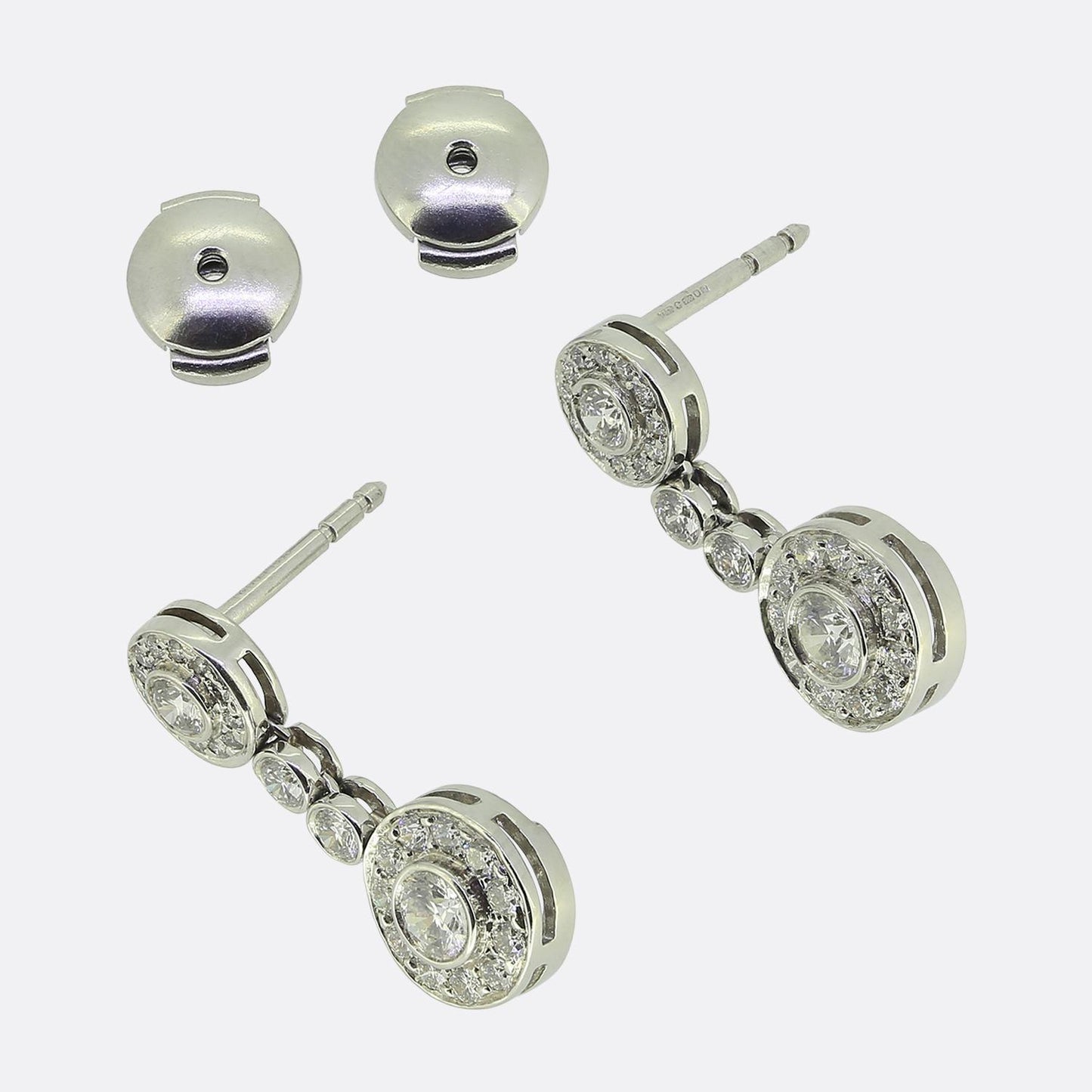Tiffany & Co. Diamond Circlet Drop Earrings