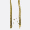 Victorian Etruscan Revival Gold Mesh Chain