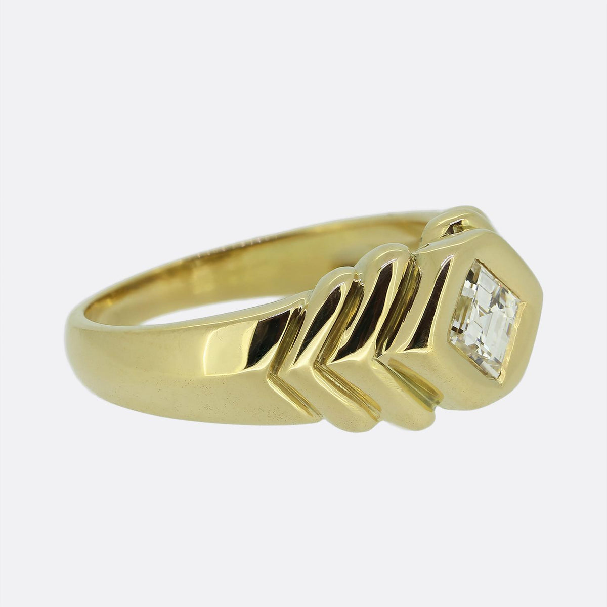 Boucheron Vintage Carre Cut Diamond Ring