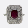 Art Deco Ruby and Diamond Ring