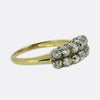 Antique Old Cut Diamond Two-Row Ring