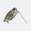 Victorian Multi Gemstone Trefoil Brooch